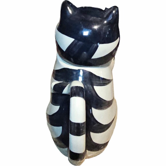 Vintage 80's Takahashi Tom Cat Wearing A Necktie 7" Teapot - Picture 3 of 7